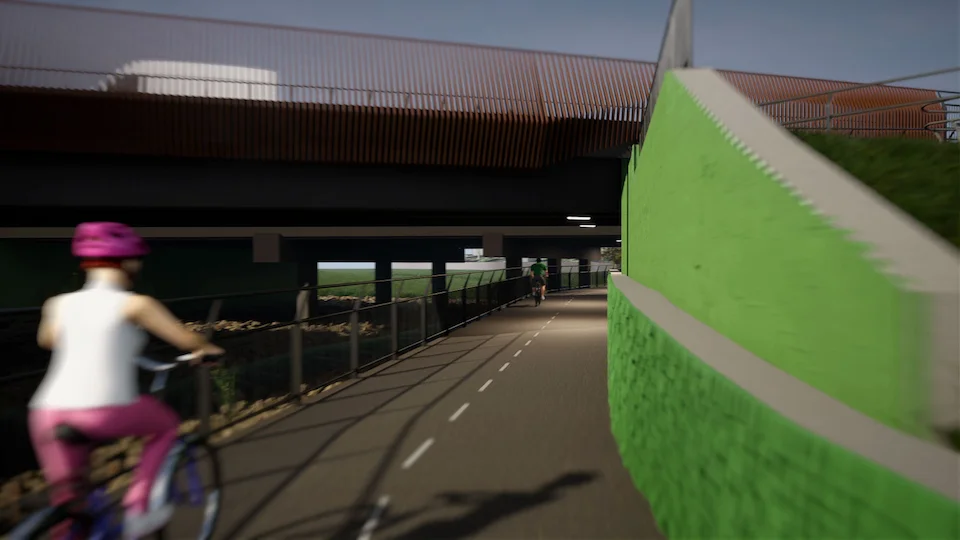 View — Child Road interchange