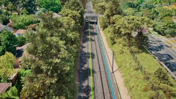 High view — near Croydon Station