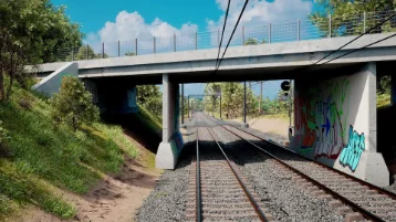CAB view — near Croydon Station